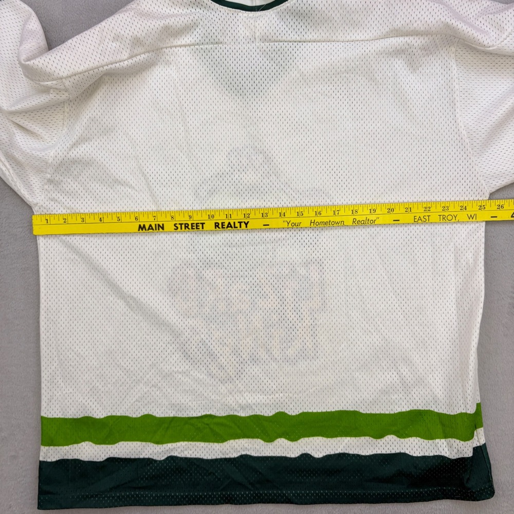 Lizard Kings Jersey Mens Large White Revi Hockey Jacksonville Vintage 90s ECHL - Picture 6 of 9